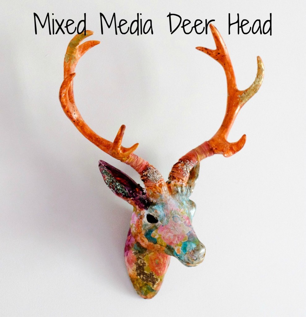 Mixed Media Deer Head