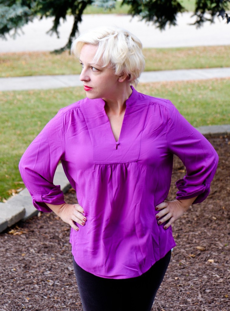 Sylvester Split Neck Blouse