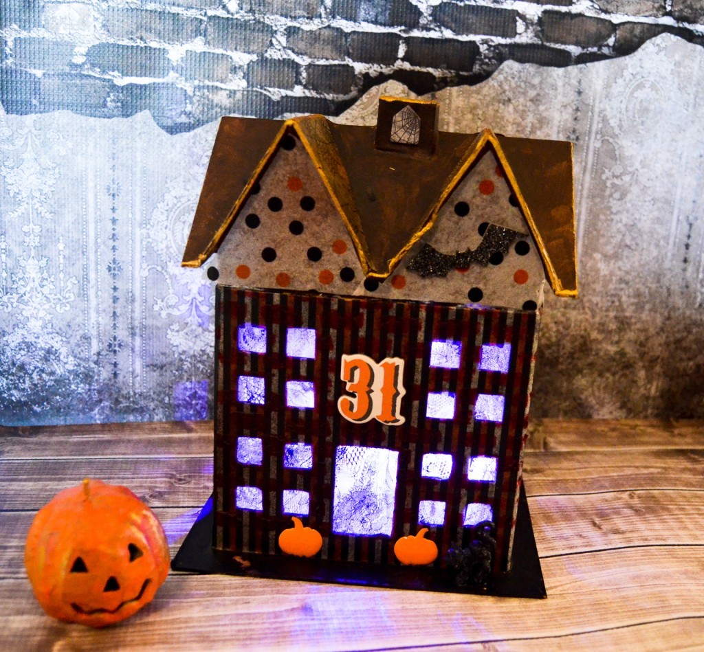 Mixed Media Haunted House