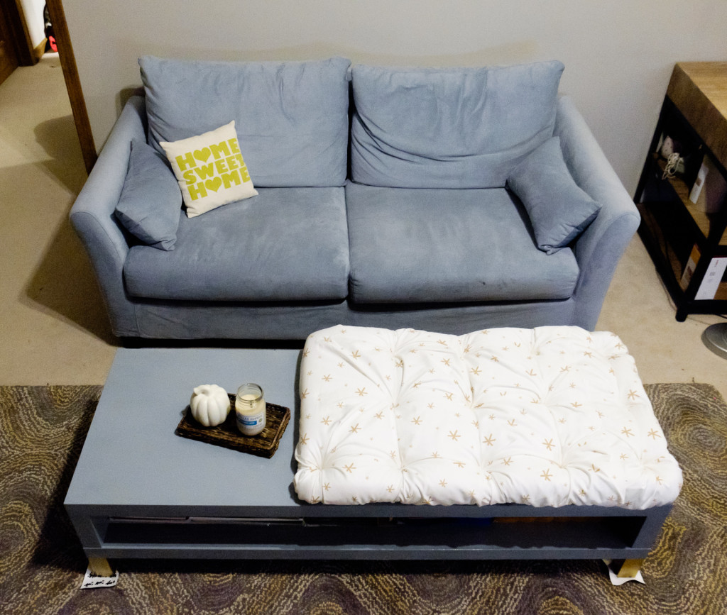 Tufted Ottoman IKEA Hack