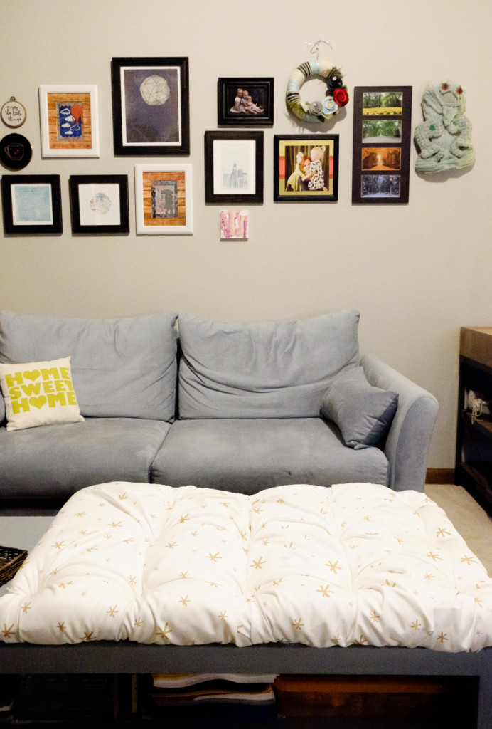 Tufted Ottoman IKEA Hack