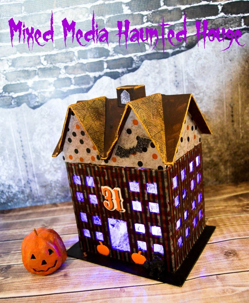 Mixed Media Haunted House