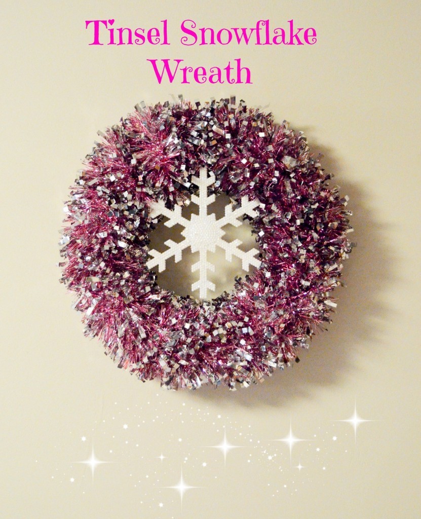 Tinsel Snowflake Wreath
