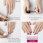 Red and Gold Ombre Nail Art Tutorial from Julep