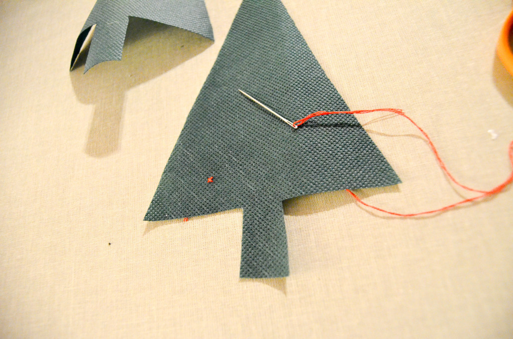 Felt Christmas Tree Scissors Pouch