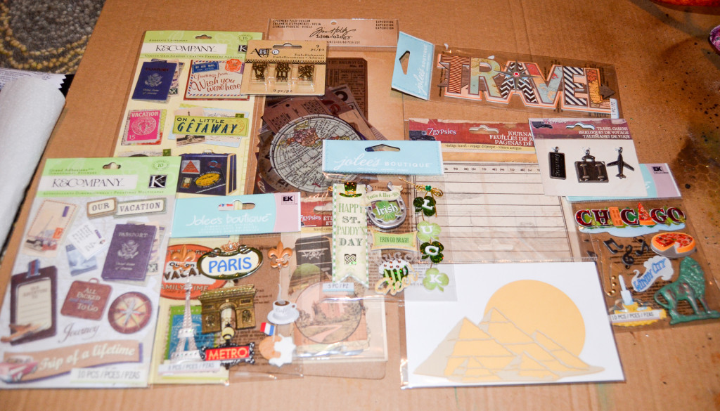 scrapbook travel pieces