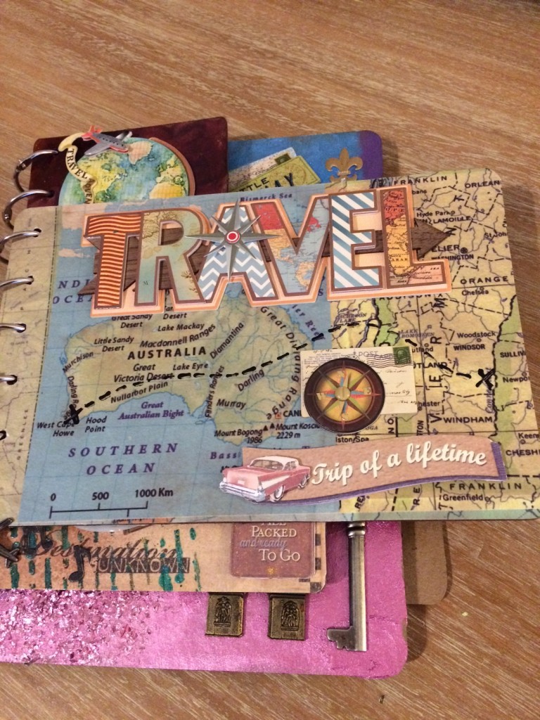 mixed media travel board book