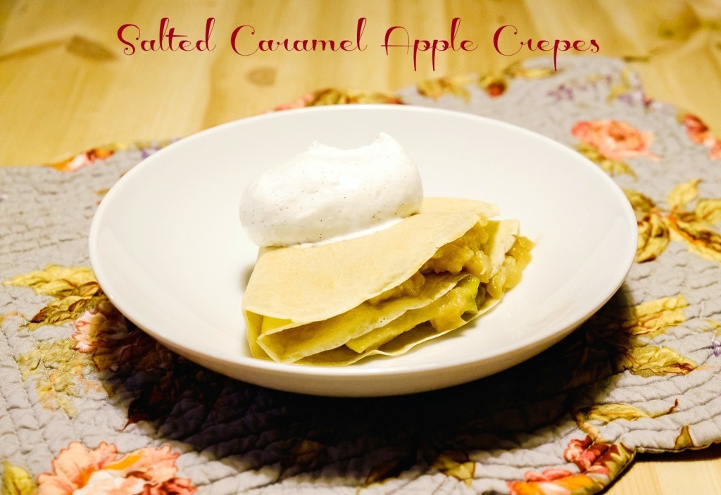 Salted Caramel Apple Crepes