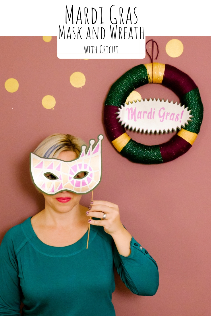 Mardi Gras Photo Booth with Cricut