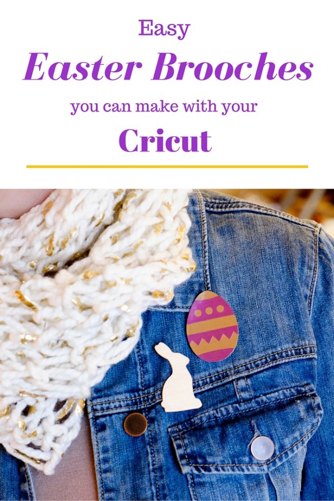 Easy Easter Brooches you can make with your Cricut