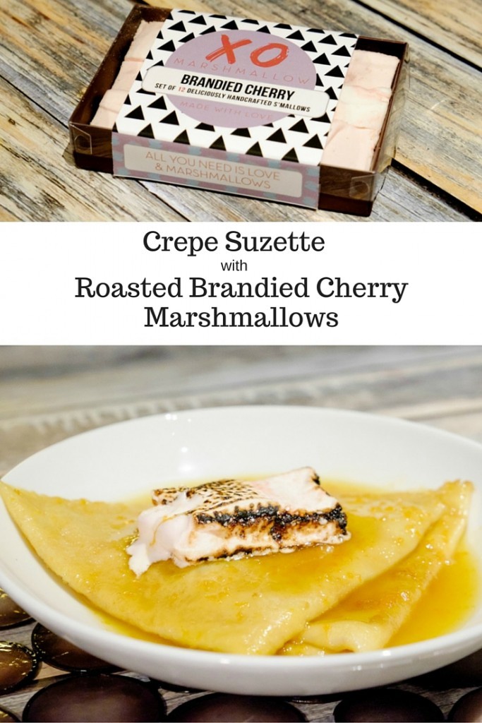 Crepe Suzette with Roasted Brandied Cherry Marshmallows