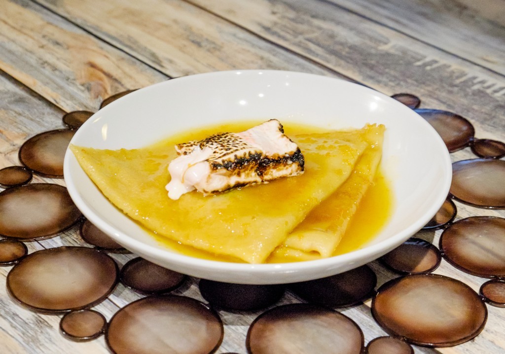 Crepe Suzette with Roasted Brandied Cherry Marshmallows