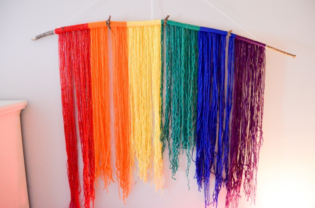 Rainbow Yarn Hanging