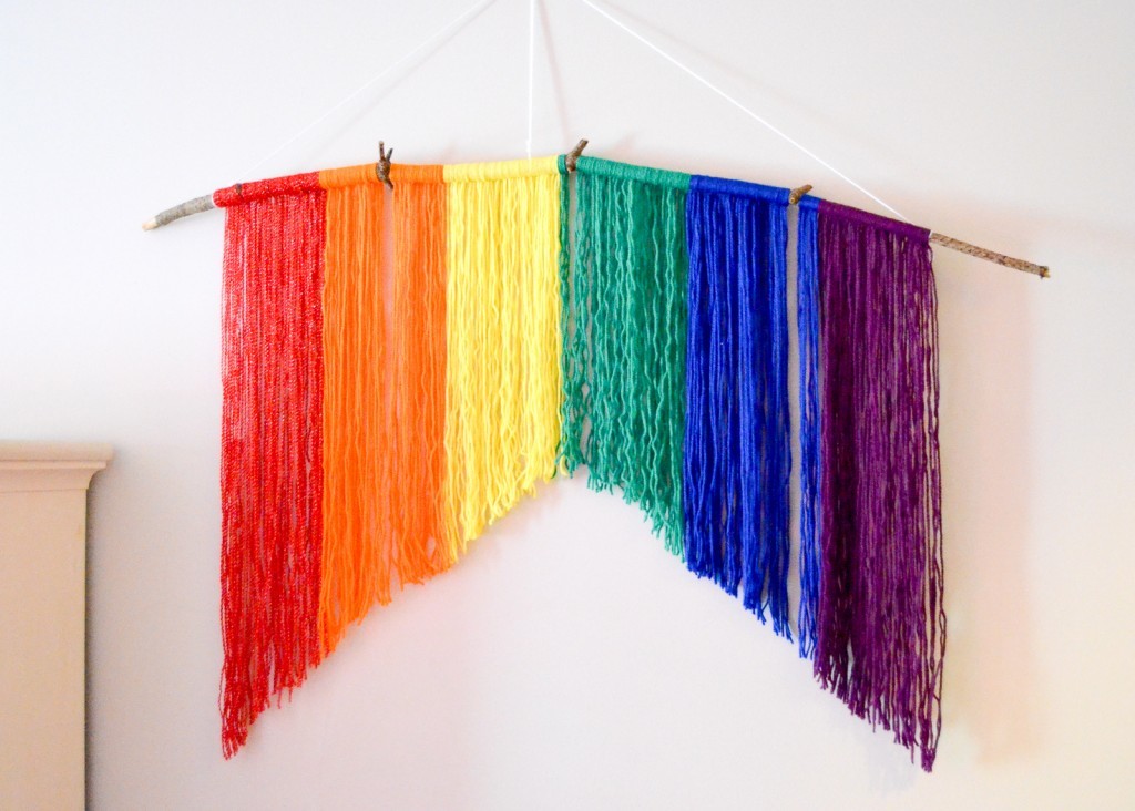 Rainbow Yarn Hanging