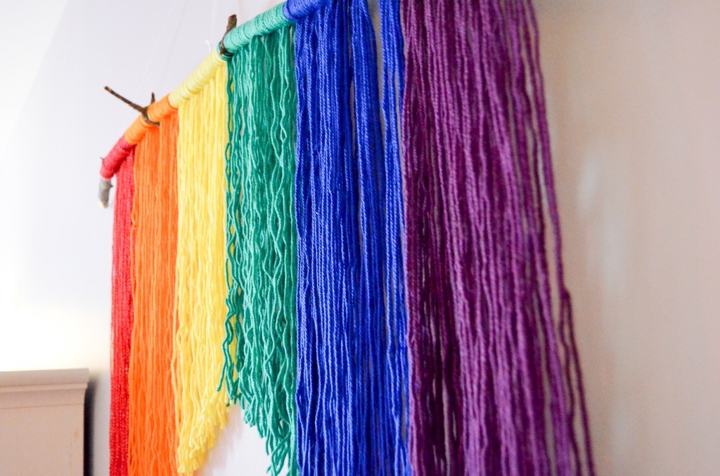 Rainbow Yarn Hanging