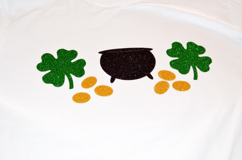 pot of gold and shamrocks