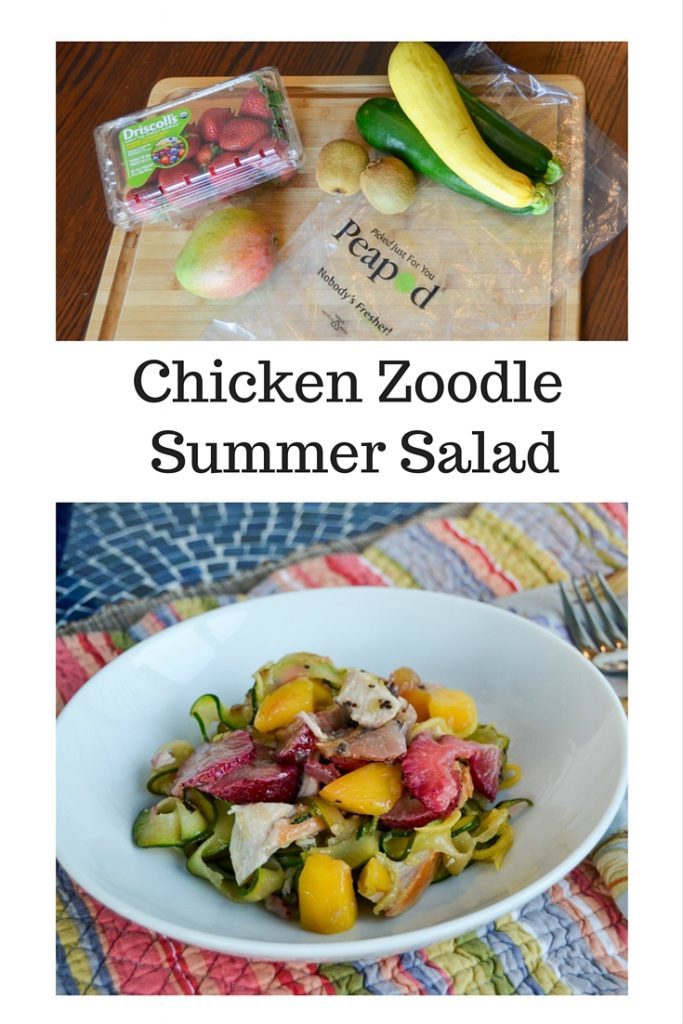 Chicken Zoodle Summer Salad