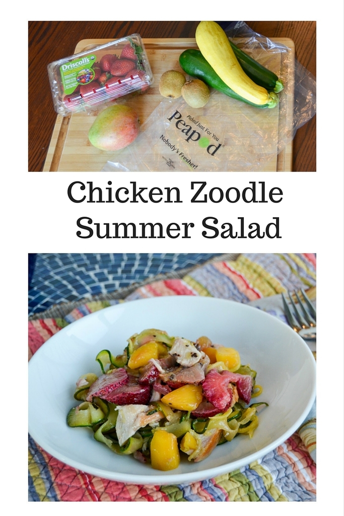 Chicken Zoodle Summer Salad