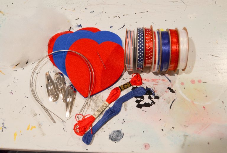 Patriotic Heart Headbands