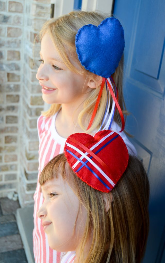 Patriotic Heart Headbands