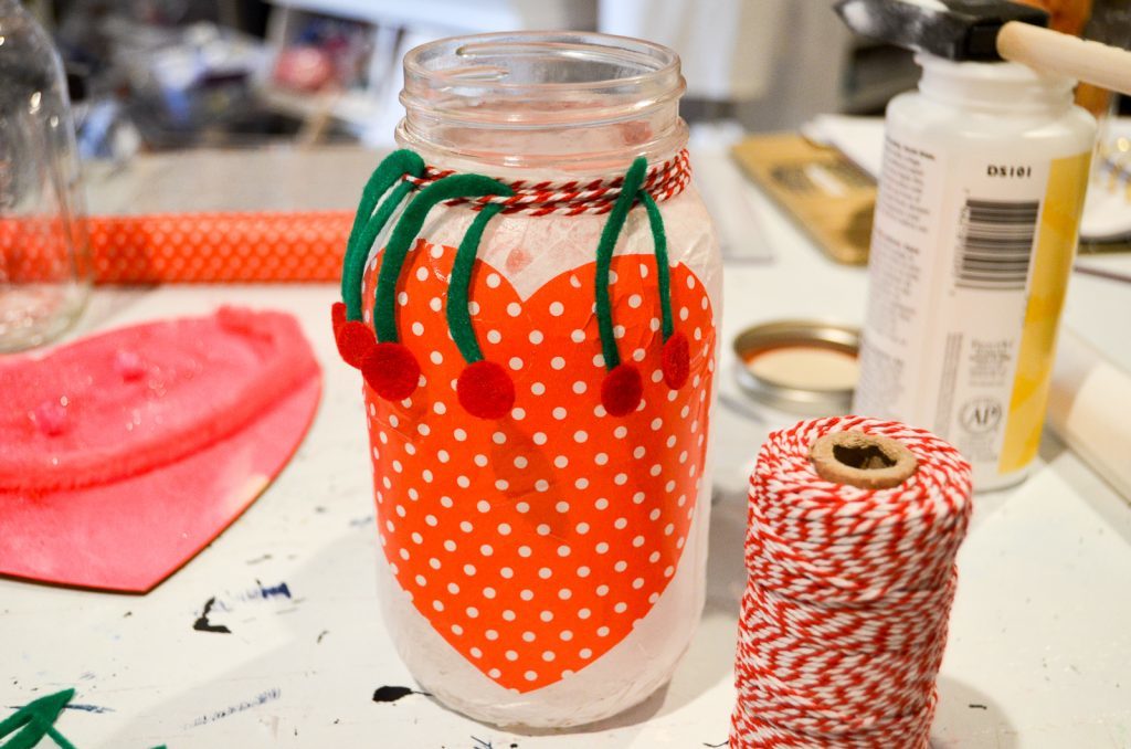 cherry mason jar