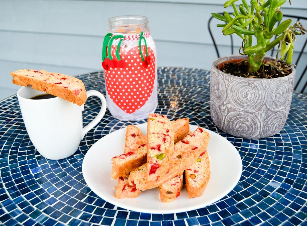 Cherry Pistachio Biscotti