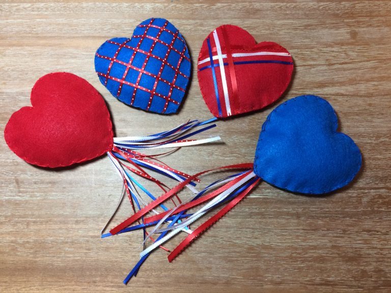 Patriotic Heart Headbands