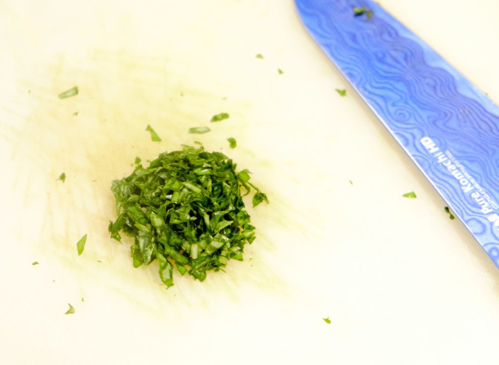 finely chopped basil