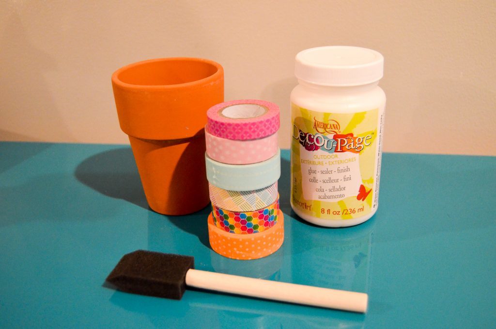 Washi Tape Flowerpot