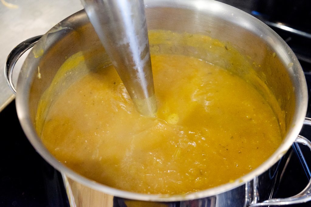 blitz the soup until creamy
