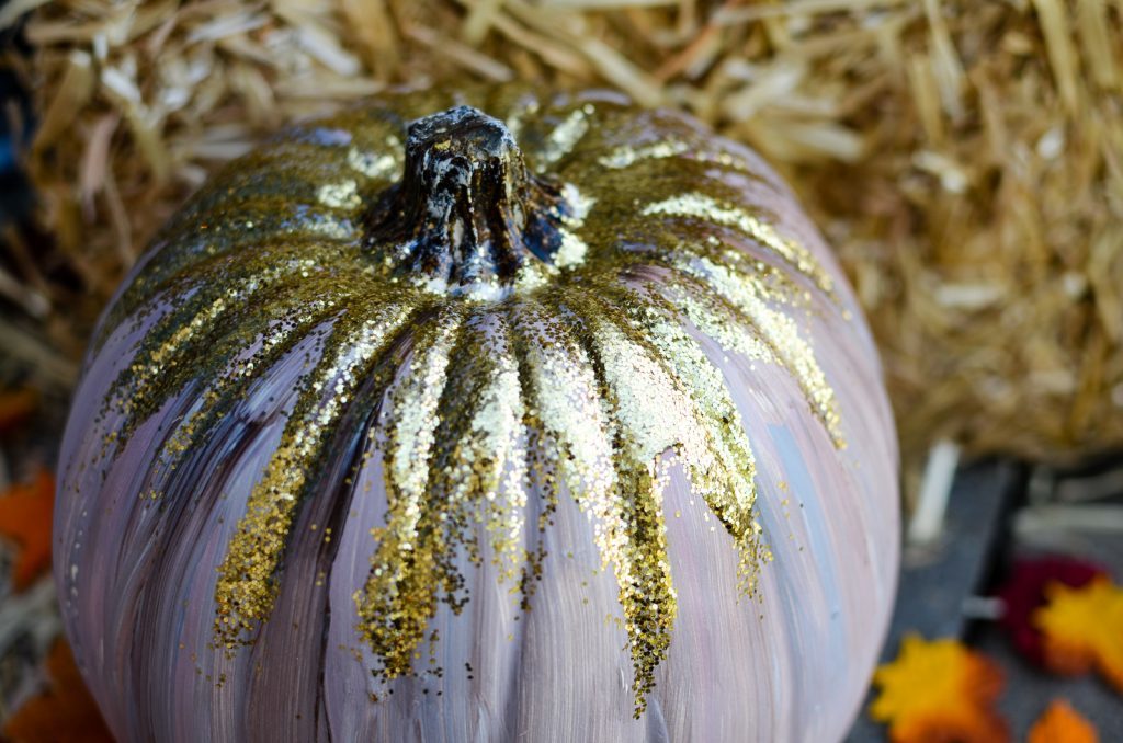 Rustic Glitter Woodland Pumpkins