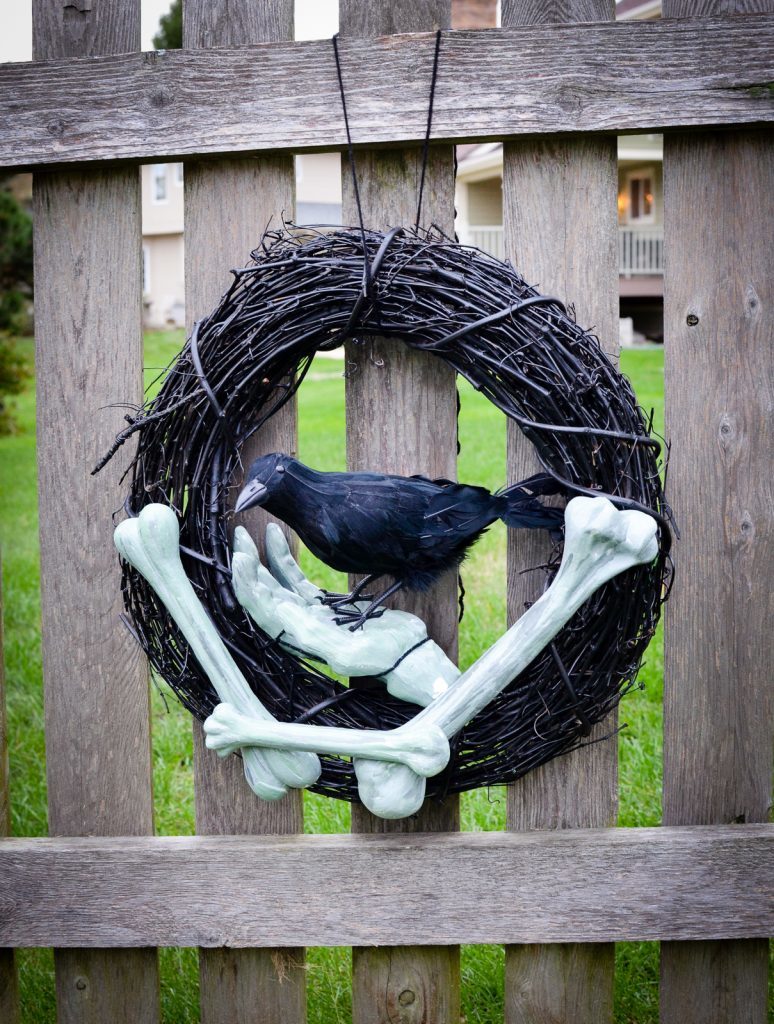 Zombie Raven Wreath