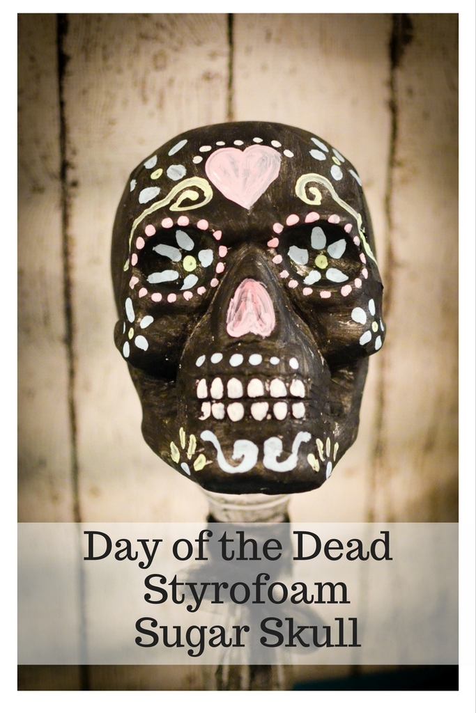 Day of the Dead Styrofoam Sugar Skull