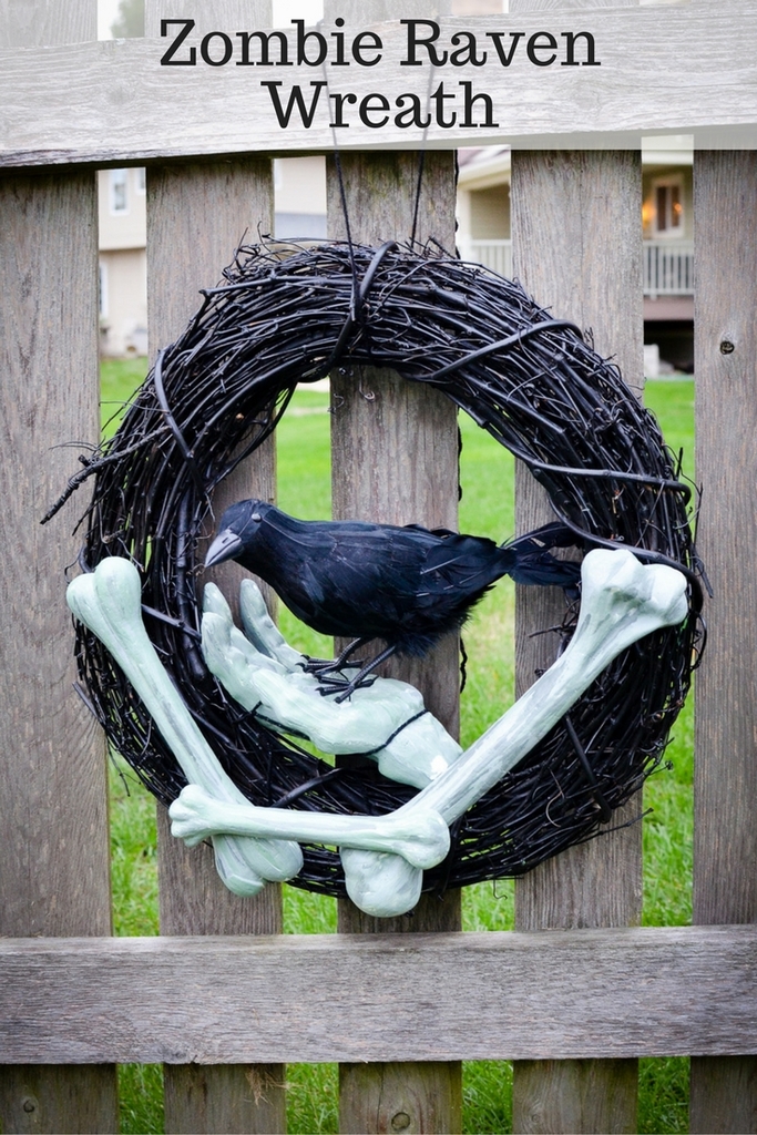 Zombie Raven Wreath