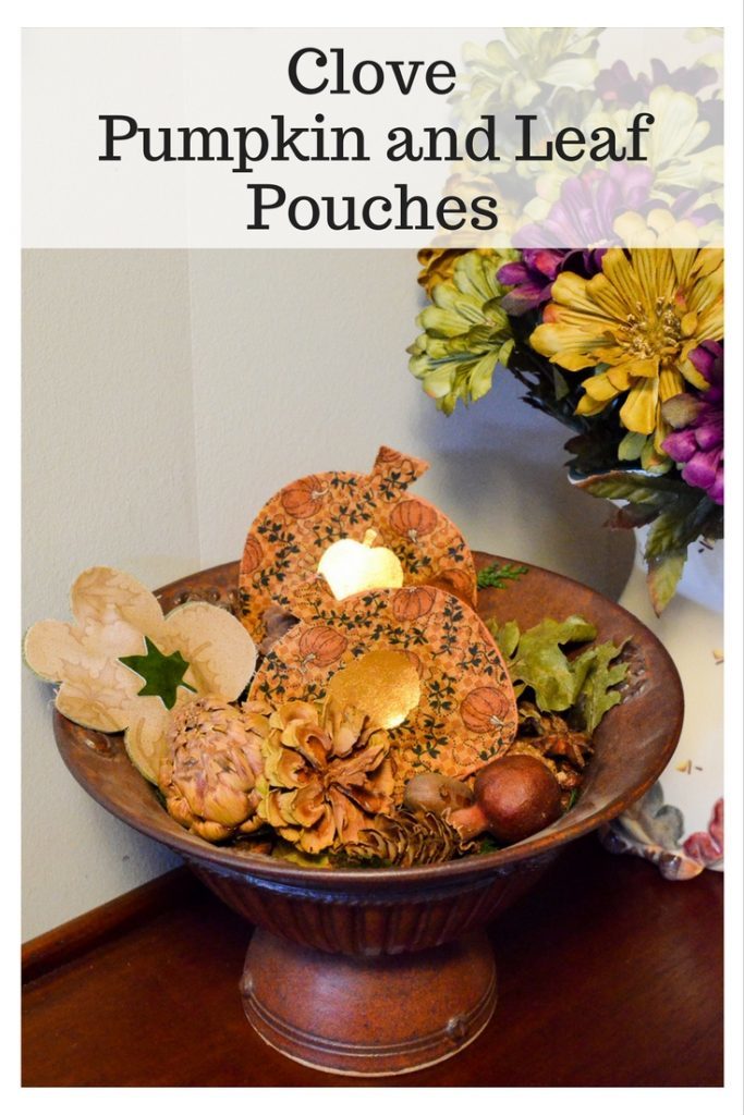 Clove Pumpkin and Leaf Pouches