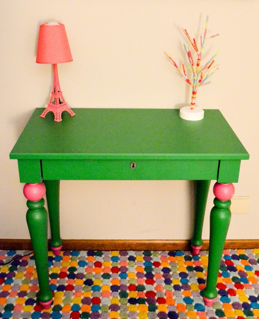 Whimsical Painted Kids Desk