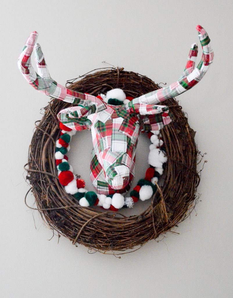 Holiday Deer Head Wreath