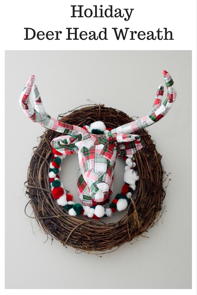 Holiday Deer Head Wreath