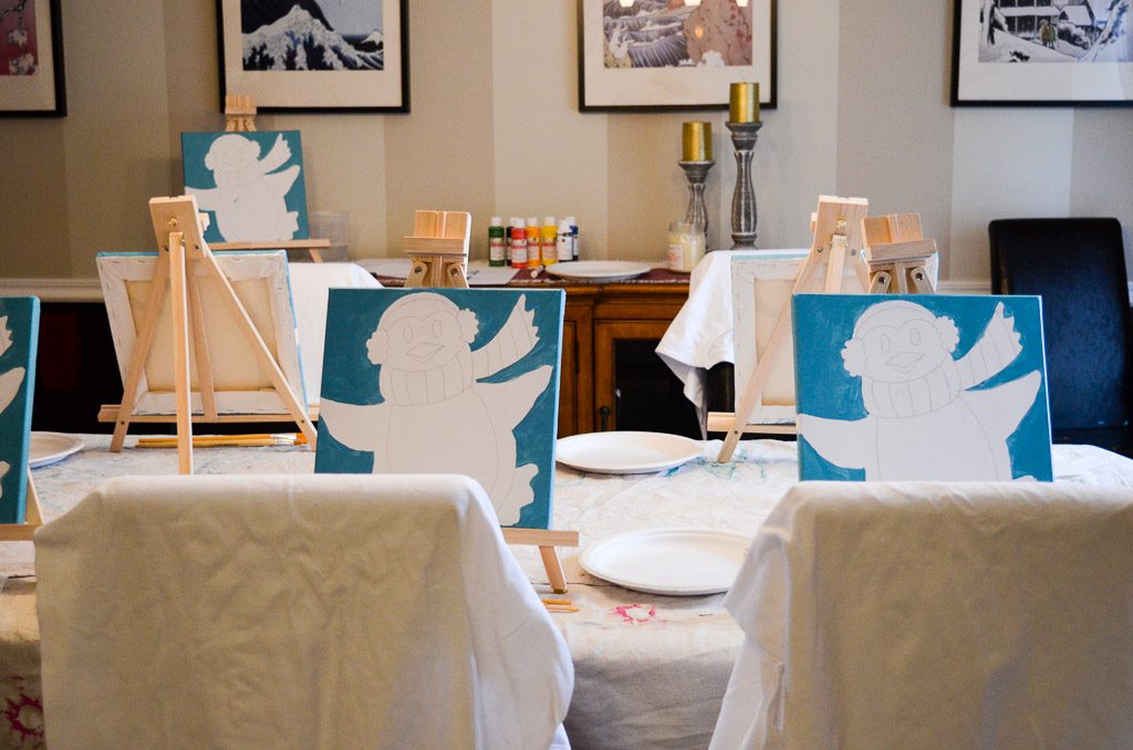 Perky Penguin Painting Party
