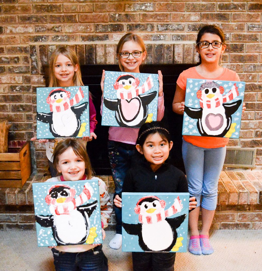 Perky Penguin Painting Party