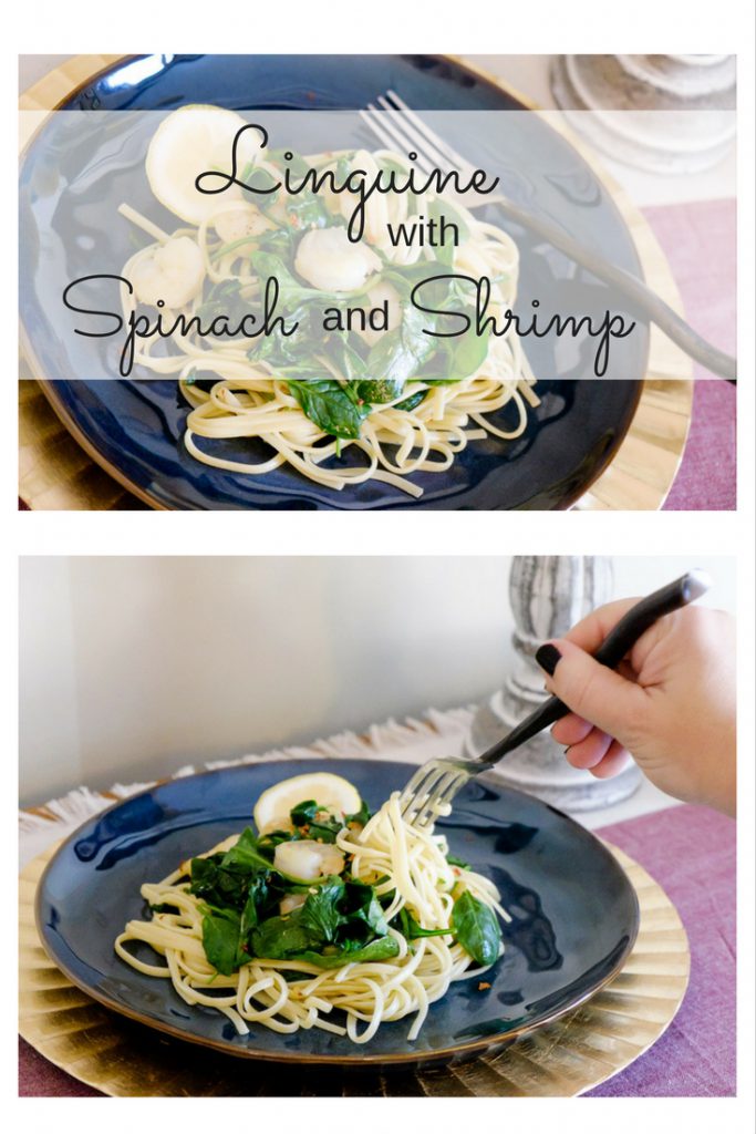 Linguine with Spinach and Shrimp