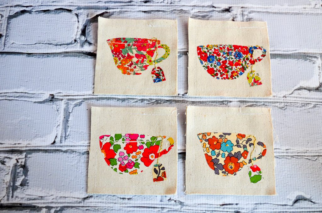 Fabric Teacup Coasters
