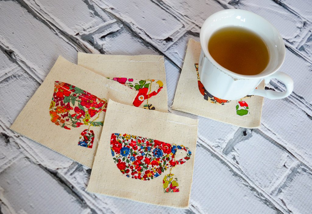 Fabric Teacup Coasters