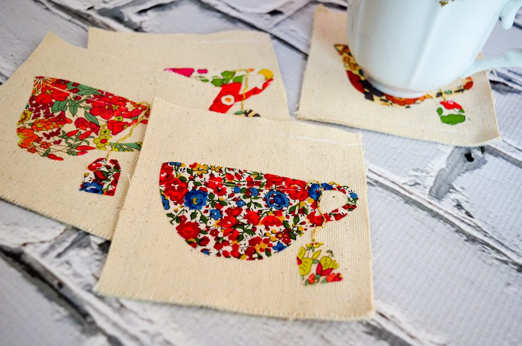 Fabric Teacup Coasters