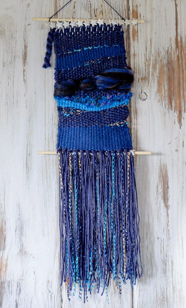 Blue Medley Yarn Weaving