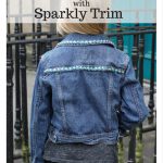 Easy Jean Jacket Update with Sparkly Trim