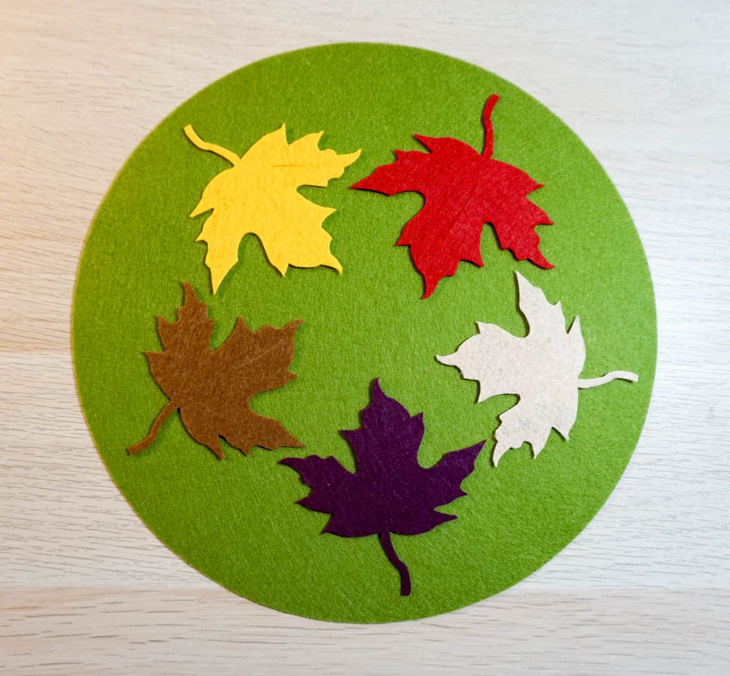 Felt Leaf Hot Pad