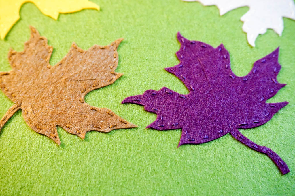 Felt Leaf Hot Pad