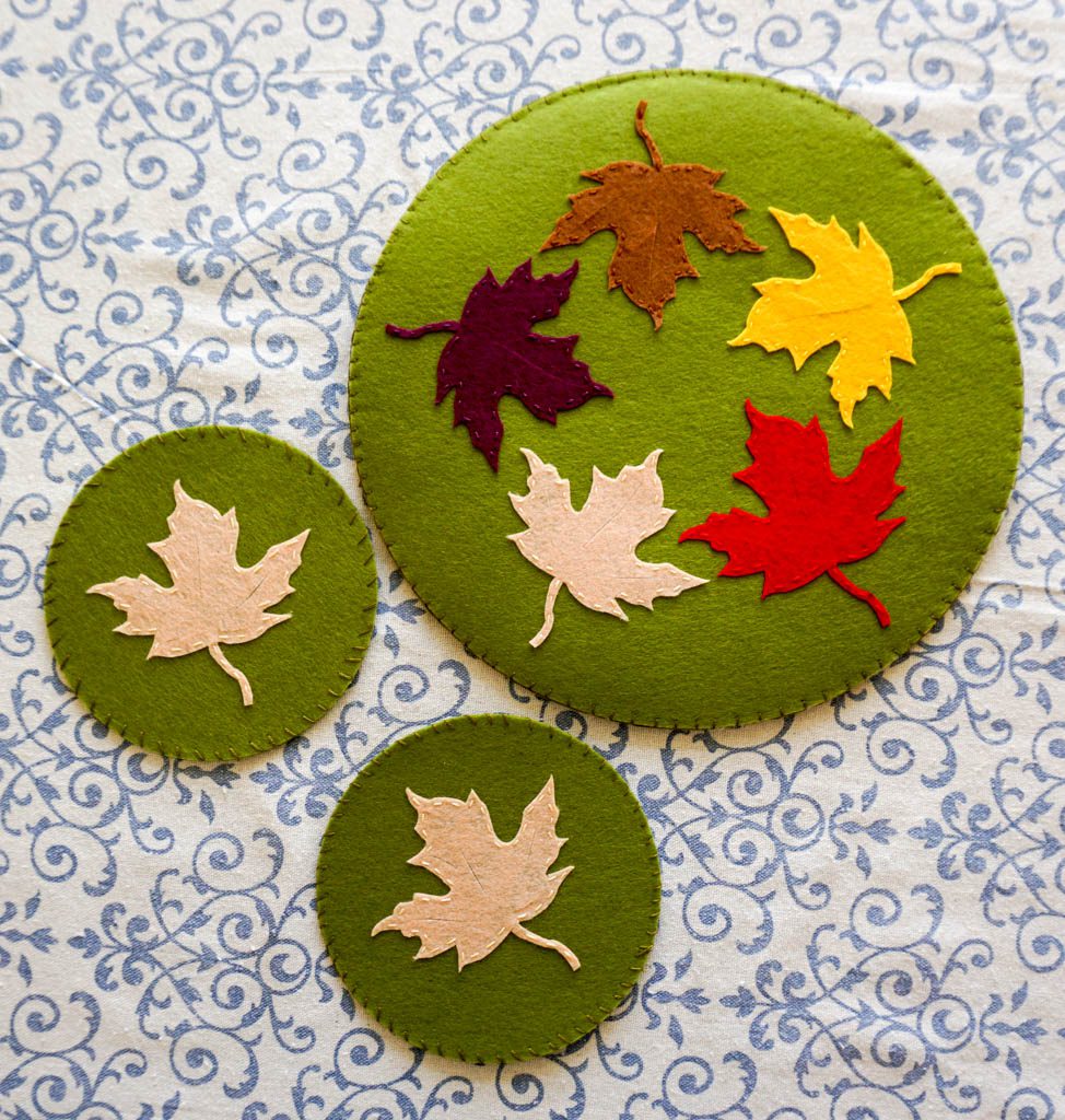 Felt Leaf Hot Pad