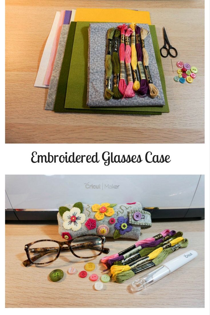 Embroidered Glasses Case